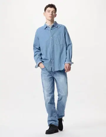 UNIQLO 레귤러 핏 진즈 63BLUE 사이즈 27 데님