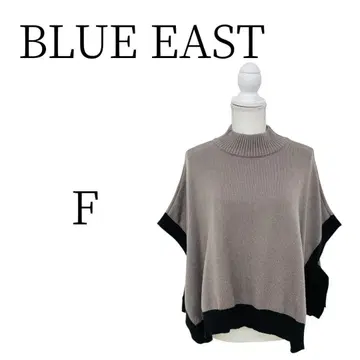 BLUE EAST 그레이 블랙 반팔 니트/스웨터 FREE SIZE