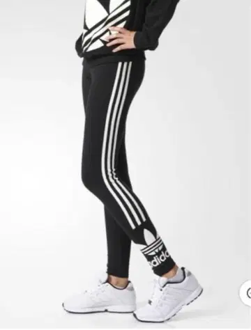 adidas 3라인 블랙 레깅스 S 사이즈 택 포함 새상품