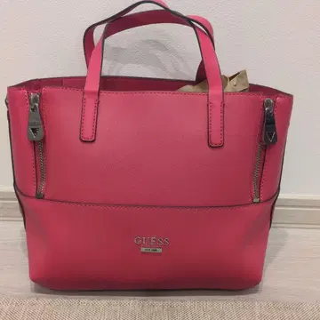 GUESS 핑크 핸드백 (숄더 벨트 포함)
