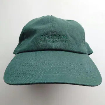 [ 새상품 ] GASBON 다크 그린 자수 로고 캡