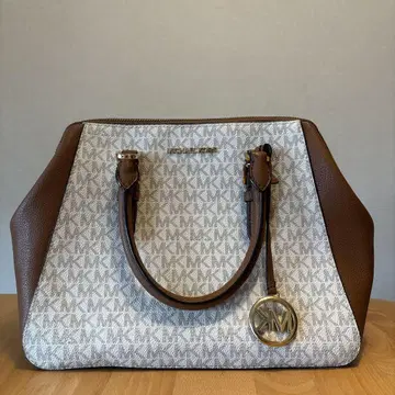 Michael Kors 숄더백 브라운/화이트