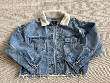 Abercrombie & Fitch 보아 옷깃 데님 자켓 XL