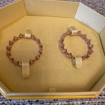 스와로브스키 Millenia 로즈 골드 핑크 Ortyx 귀걸이