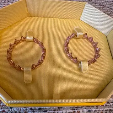 스와로브스키 Millenia 로즈 골드 핑크 Ortyx 귀걸이