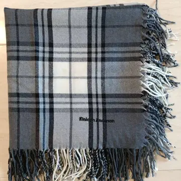 킨록 앤더슨 체크 무늬 대형 스톨 숄