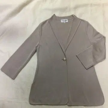 HANAEMORI 실크 100% 노카라 자켓 사이즈 40