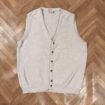 usa제 90s 엘엘빈 V넥 베스트 코튼 니트 llbean