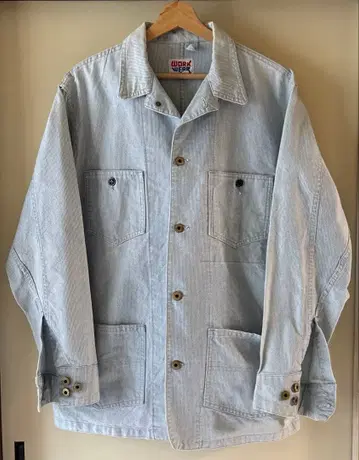 WORK WEAR 커버올 라이트 블루 빈티지