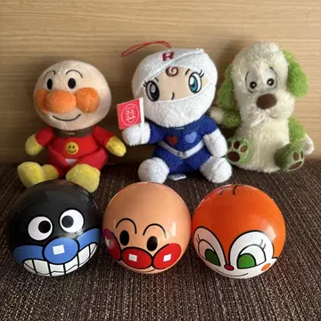 호빵맨 봉제 인형과 볼 세트