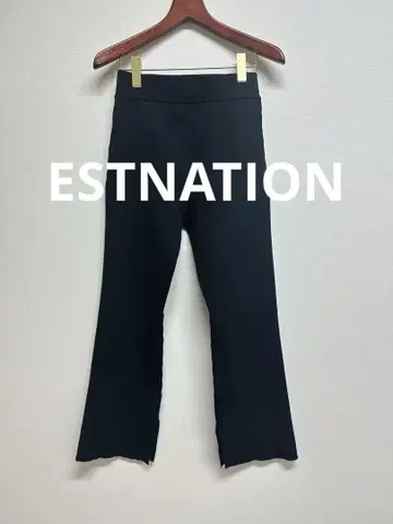 ESTNATION 에스트네이션 와이드 리브 팬츠 FREE SIZE
