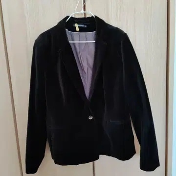 MONOPRIX femme 벨벳 테일러드 자켓 46