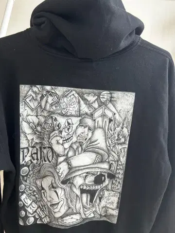 Califas 블랙 집업 후드티 2XL