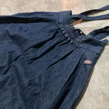 [ Dickies ] 디키즈 데님 롱 스커트 서스펜더 포함 S 사이즈