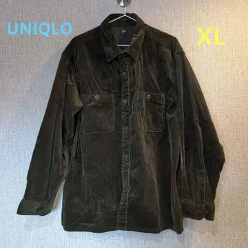 UNIQLO 코듀로이 커버올 XL 올리브 그린 면100%