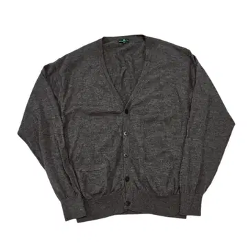 THE NATIONAL TRUST 울 V넥 가디건 그레이 계열 L