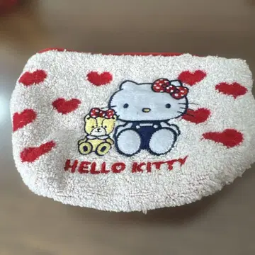 헬로키티 타월 파우치 빨간색