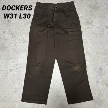 DOCKERS 치노 팬츠 다크 브라운 W31 L30 투 턱