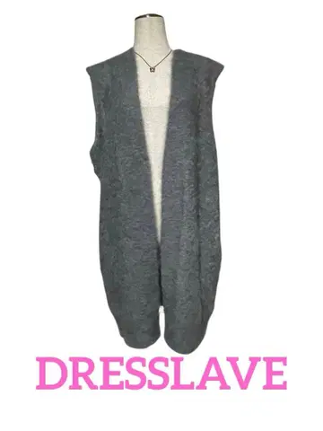 DRESSLAVE 폭스 울 캐시미어 복슬복슬 니트 베스트