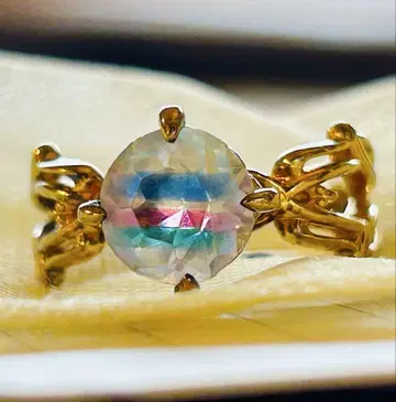 노제스 핑키 캔디 리본 튤립 반지 반지 5호