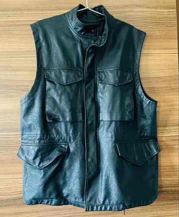 FREAK'S STORE(프릭스스토어) 인조 가죽 베스트 블랙 M 사이즈