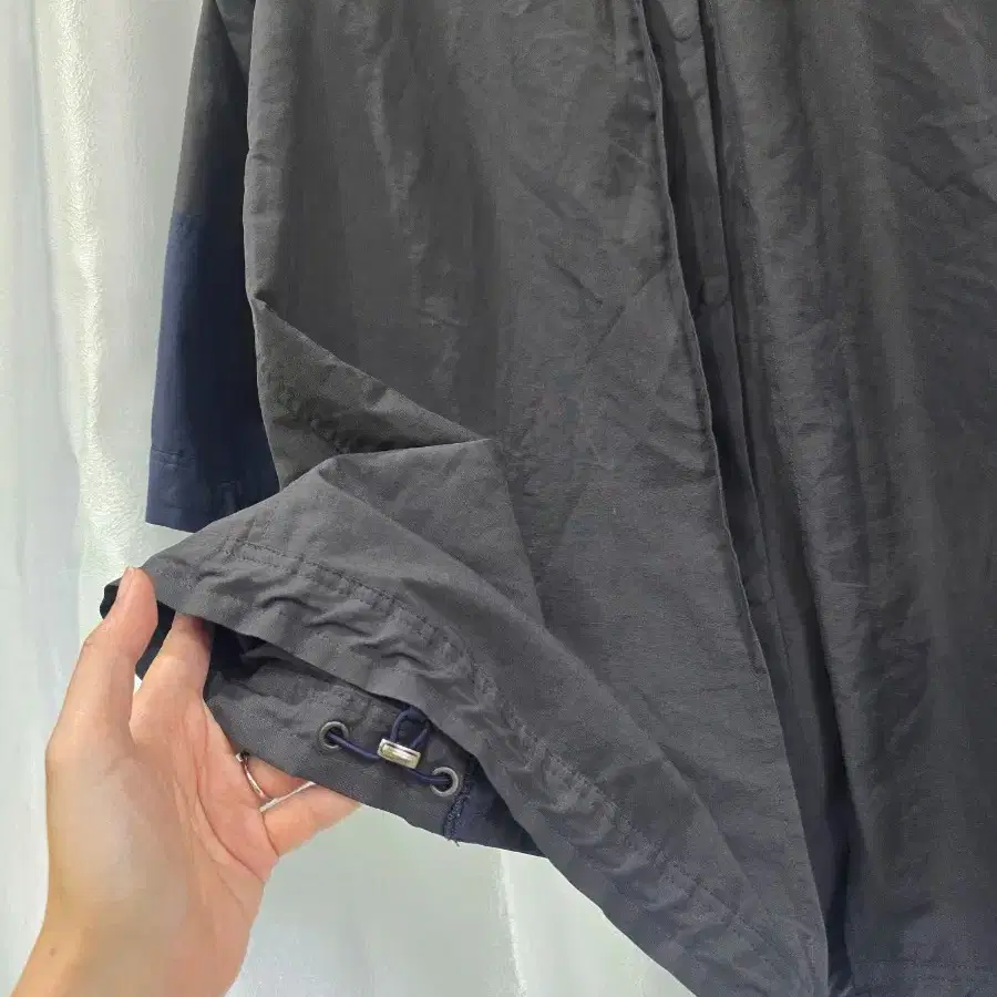 SYSTEM 시스템 배색 롱 코트