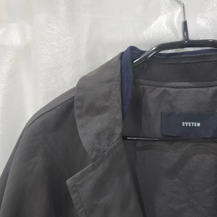 SYSTEM 시스템 배색 롱 코트