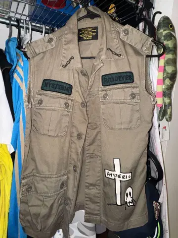 HYSTERIC GLAMOUR 카키 베스트