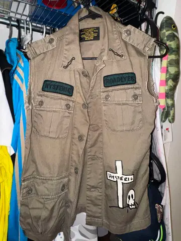 HYSTERIC GLAMOUR 카키 베스트