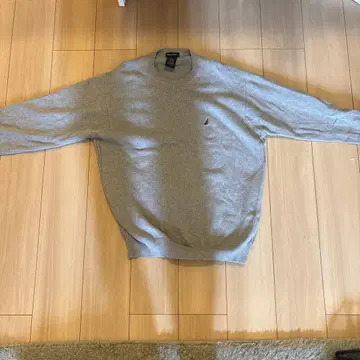 NAUTICA 그레이 크루넥 스웨터 XL