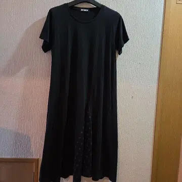 MARY QUANT 블랙 반팔 원피스