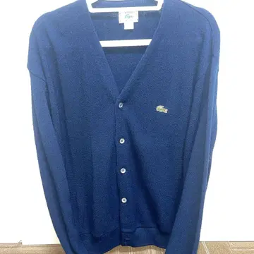 80s IZOD 라코스테 가디건 네이비 L 상당