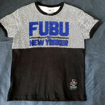 빈티지 레어 FUBU NEW YORKER 티셔츠 M 한정판 디자인