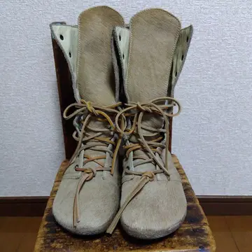 송치 천연 가죽 부츠 프랑스제 23cm 새상품급