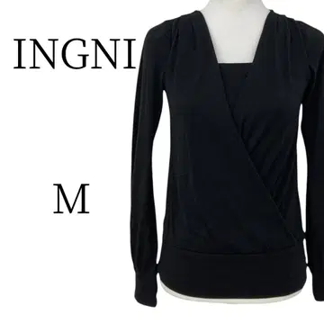 INGNI 블랙 랩 셔츠 M 사이즈