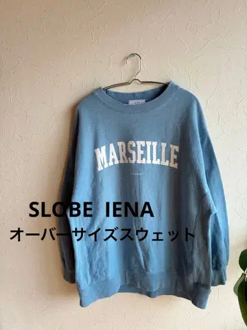 SLOBE IENA 슬로브 이에나 오버 사이즈 맨투맨 블루 파랑