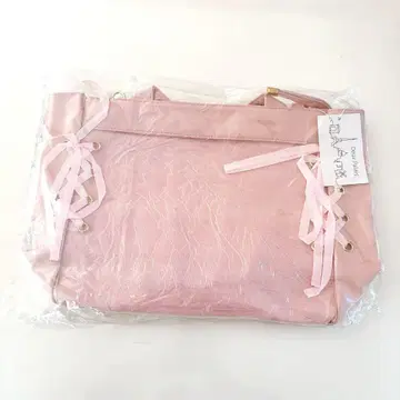 덕질 이타백 토트백 A4 대용량 리본 핑크 새상품 원정
