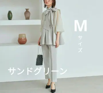 RUIRUE BOUTIQUE 셋업 샌드 그린 M 포멀