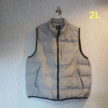 퀼팅 다운 베스트 2L 라이트 그레이
