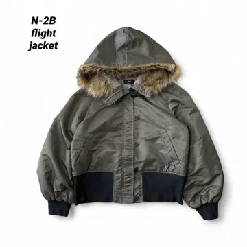 00s N-2B 퍼 플라이트 재킷 y2k