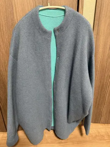 라쿤 믹스 가디건 블루