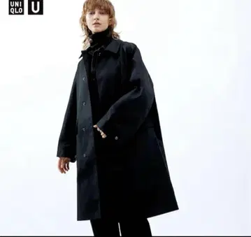 UNIQLO U 스텐카라 코트 블랙 2023aw