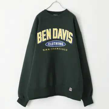 [ BEN DAVIS ] 애슬레틱 로고 맨투맨 트레이닝복 XL