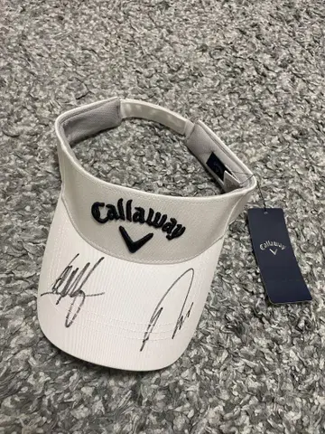 Callaway 이시카와 료 콜린 모리카와 사인 포함 바이저 화이트