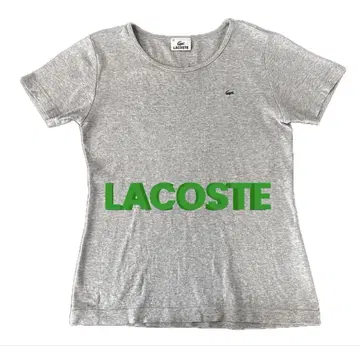 LACOSTE 반팔 T셔츠 그레이 핏 모델