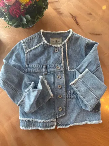 GRACE CONTINENTAL 프린지 데님 자켓