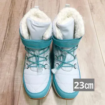 방한 부츠 남성용 여성용 방수 트레킹 부츠 속기모 23cm 스카이블루
