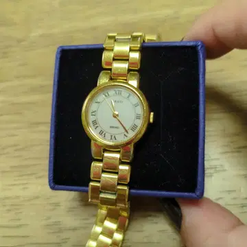 SEIKO CREO 여성용 손목시계 골드 작동 양호