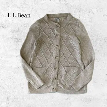 L.L.Bean 코튼 니트 가디건 베이지 트레디셔널 XS