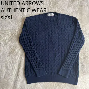 UNITED ARROWS AUTHENTIC WEAR 니트 XL 네이비